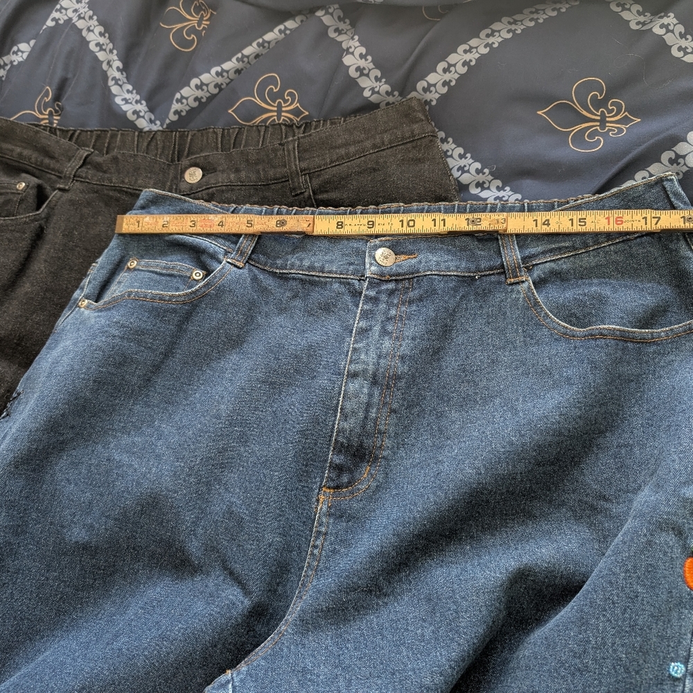 EUC Vintage Quacker Factory Halloween jeans, pants.Worn once. EUC. - Picture 6 of 9
